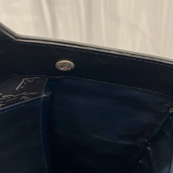 Longchamp Black Fabric Handbag with corner wear GUC - Picture 13 of 16